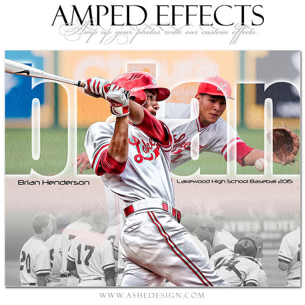 Ashe Design | Amped Effects Sports Templates | Between The Lines baseball