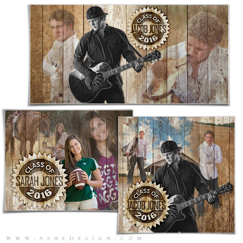 Ashe Design | Amped Senior Collages | Branded