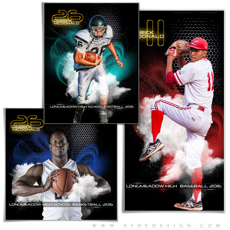 Ashe Design | Amped Sports Collages | Screen Play