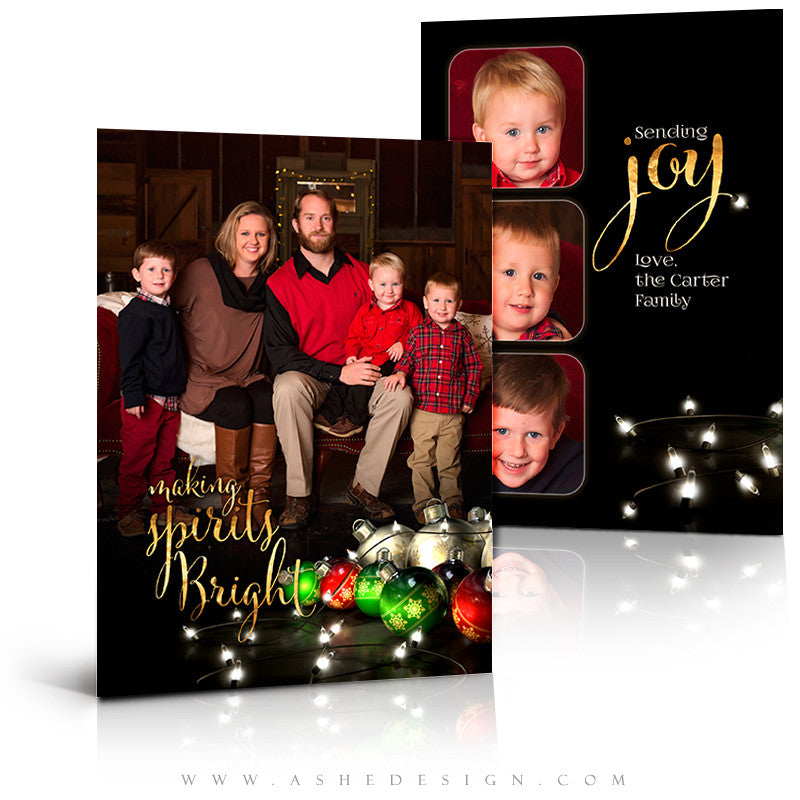 Christmas Card 5x7 Flat | Making Spirits Bright