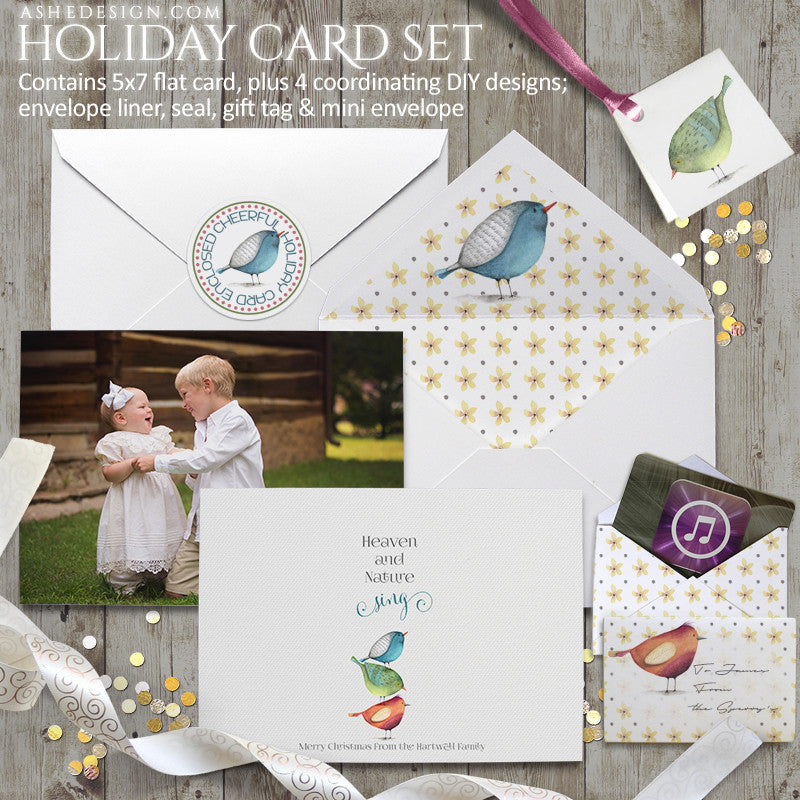 Watercolor Holiday Card Set | Heaven And Nature