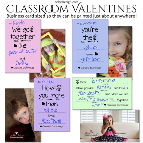 Ashe Design | Classroom Valentines | Fill In The Blank