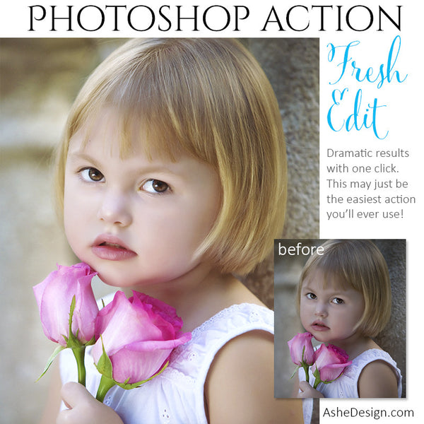 Photoshop Action | Pure Palette - Fresh Edit1