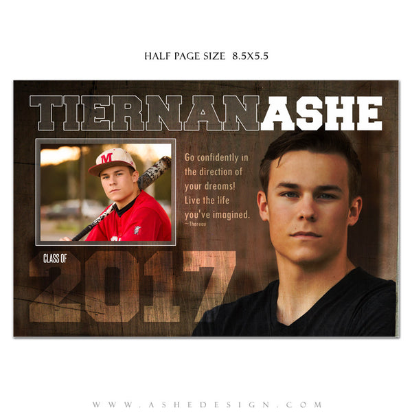 Ashe Design | Yearbook Ad | Half Page | Seniors