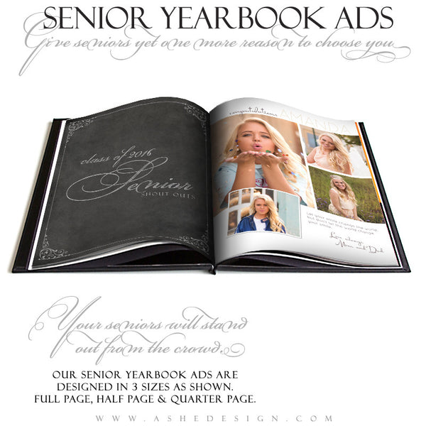 Ashe Design | Senior Yearbook Ad | Photoshop Templates | Your Smile