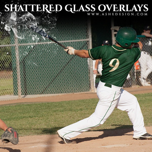 Ashe Design | Designer Gems | Shattered Glass baseball