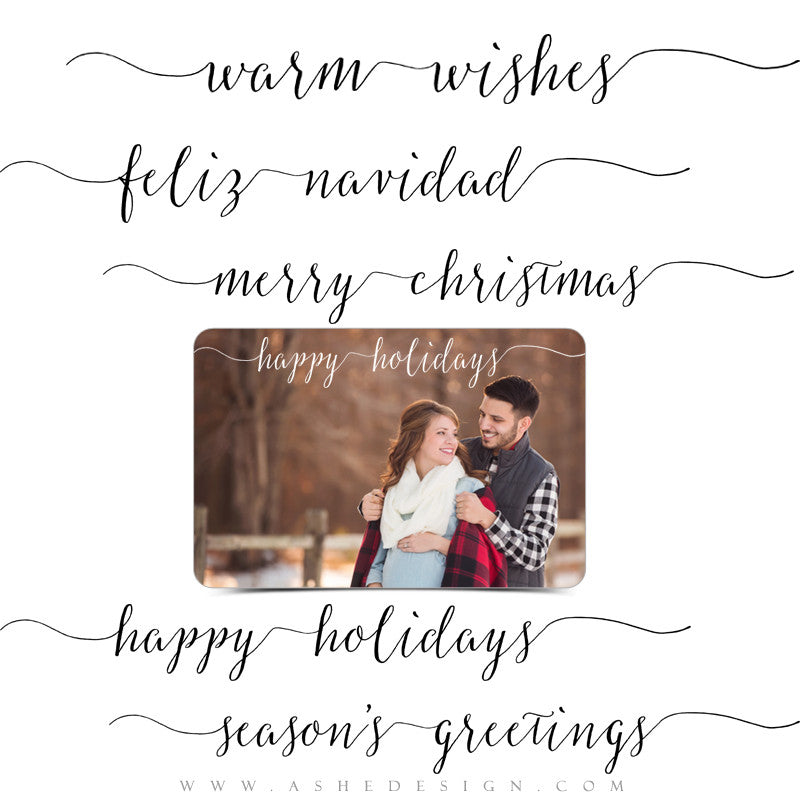 Christmas Word Art Set | Warm Wishes