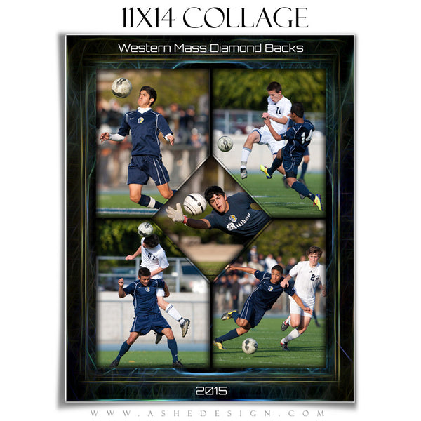 Sports Collage 11x14 | Neon Framed