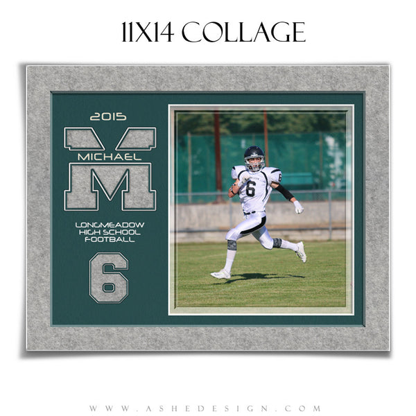 Sports Collage 11x14 | Varsity Letter Felt
