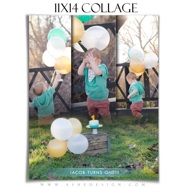 Amped Family Collage 11x14 | Faded Triptych