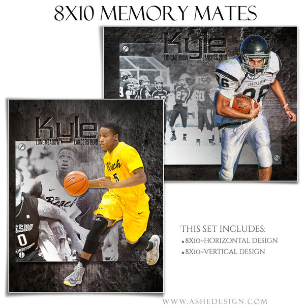 Ashe Design | 8x10 Memory Mate | Photoshop Templates