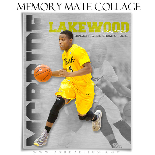 Ashe Design | 8x10 Vertical Memory Mate | Photoshop Templates