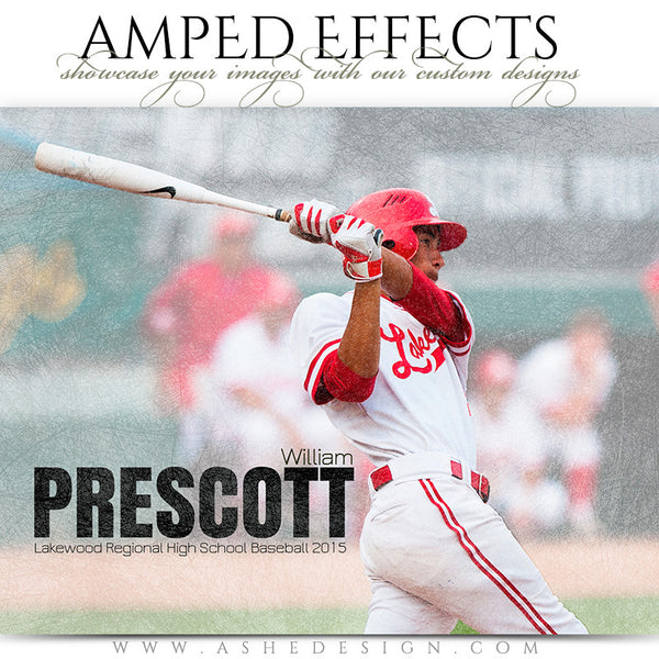 Ashe Design | Sports Baseball Poster | Photoshop Templates