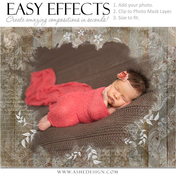Ashe Design | Photoshop Poster Templates| Easy Effects | Newborn