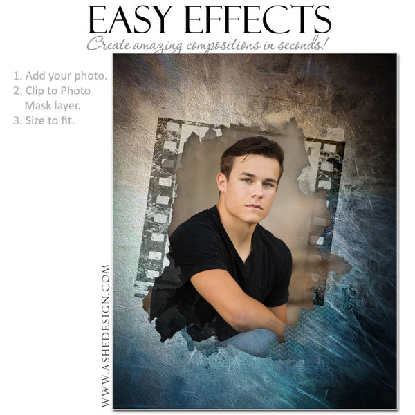 Ashe Design | Photoshop Poster Templates | Cracked Fresco | Seniors