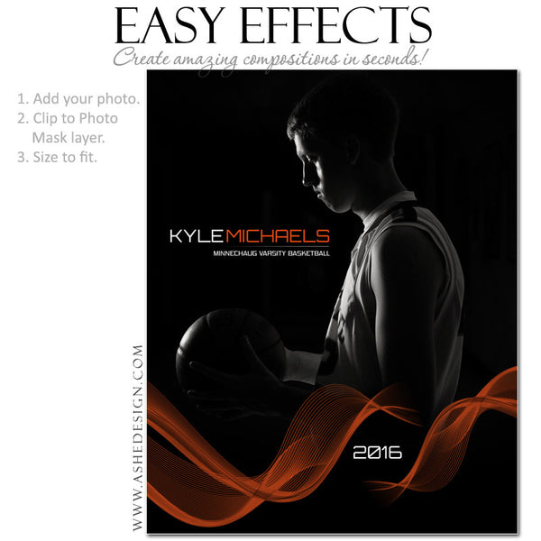 Ashe Design | Photoshop Poster Templates | Easy Effects | Abstract Waves Sports
