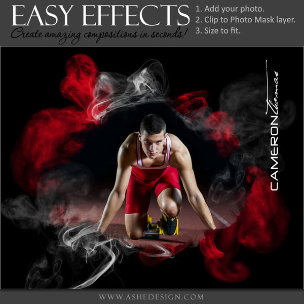Ashe Design | Easy Effects Posters | 8x10 | 16x20 | Up In Smoke | Track