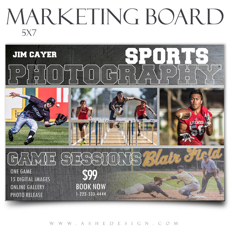 Ashe Design | Marketing Board 5x7 Flat | Game Maker