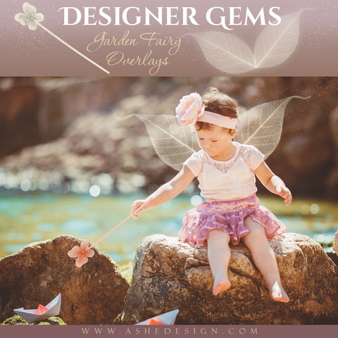 Ashe Design | Designer Gems | Photo Overlays | Garden Fairy Wings