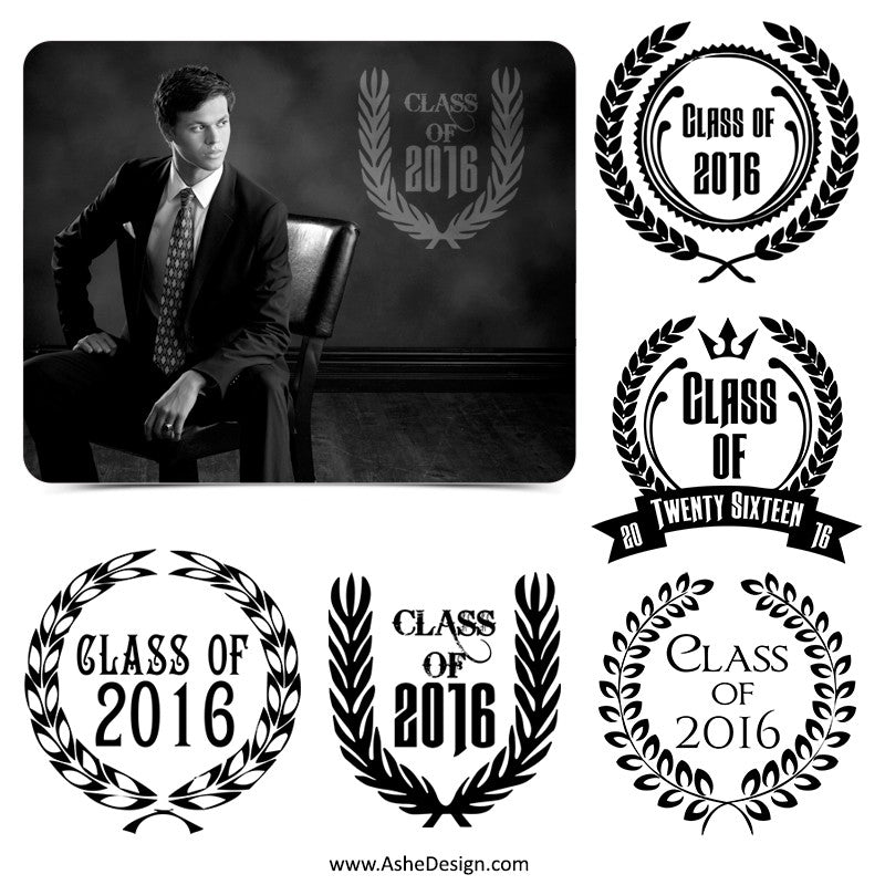 Customizable Photoshop Word Art | Senior Crests
