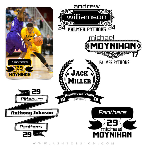 Customizable Photoshop Sports Word Art | Player