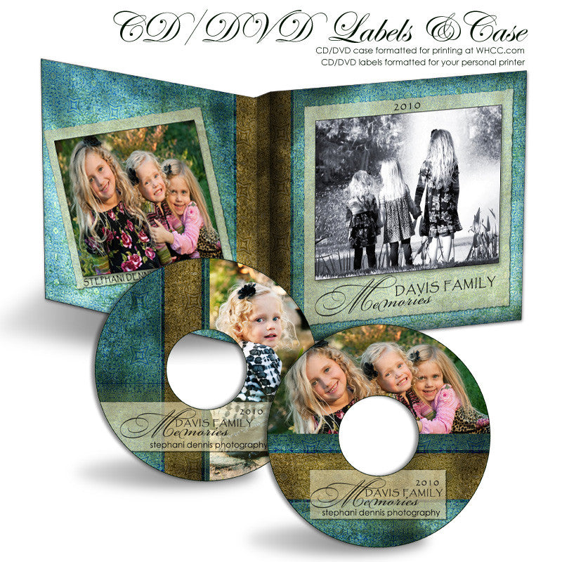 Blue Latte Damask | CD-DVD