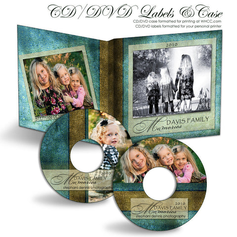 Blue Latte Damask | CD-DVD