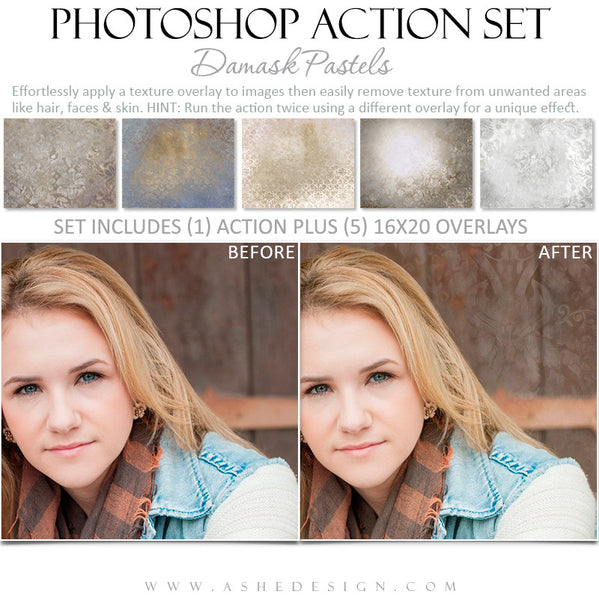Photoshop Action - Pastel Overlays - Senior