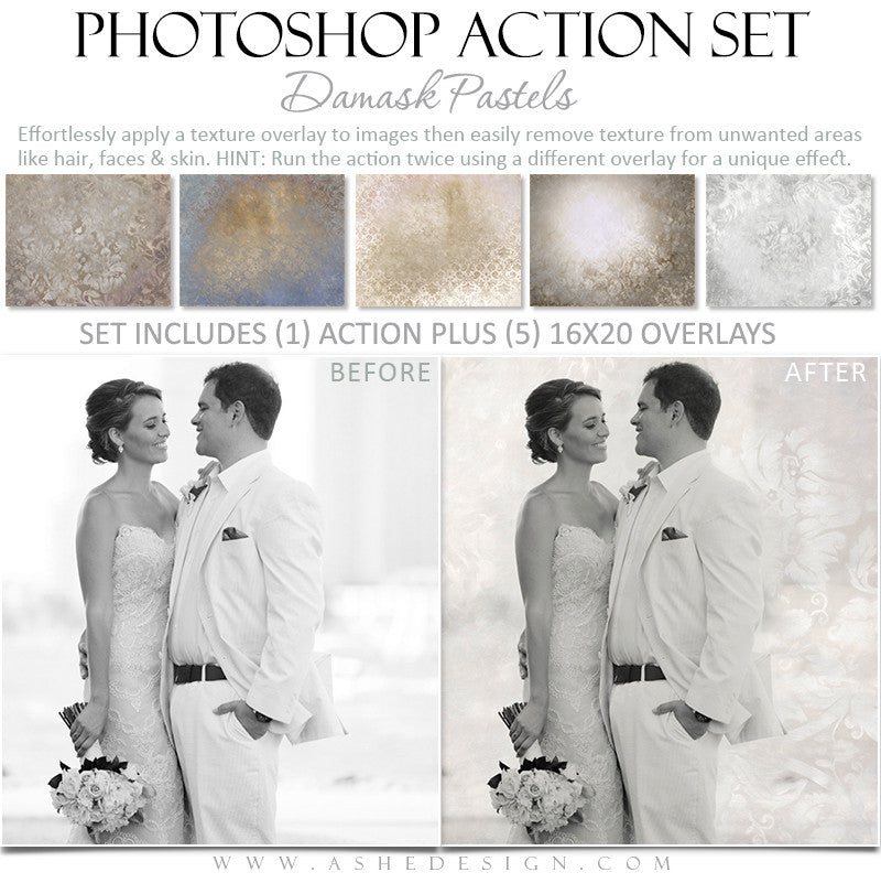 Photoshop Action - Pastel Overlays - Wedding