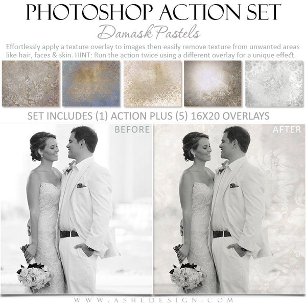 Photoshop Action - Pastel Overlays - Wedding