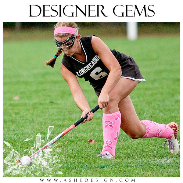 Ashe Design | Digital Overlays | Shattered Sports Elements2 field hockey
