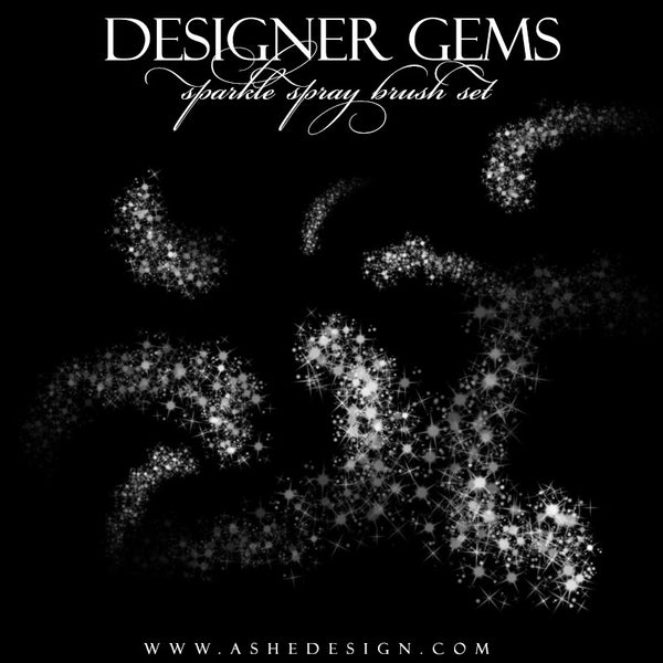 Ashe Design | Photoshop Brush Set | Sparkle Spray set