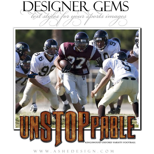 Ashe Design | Sports Styles | Designer Gems football