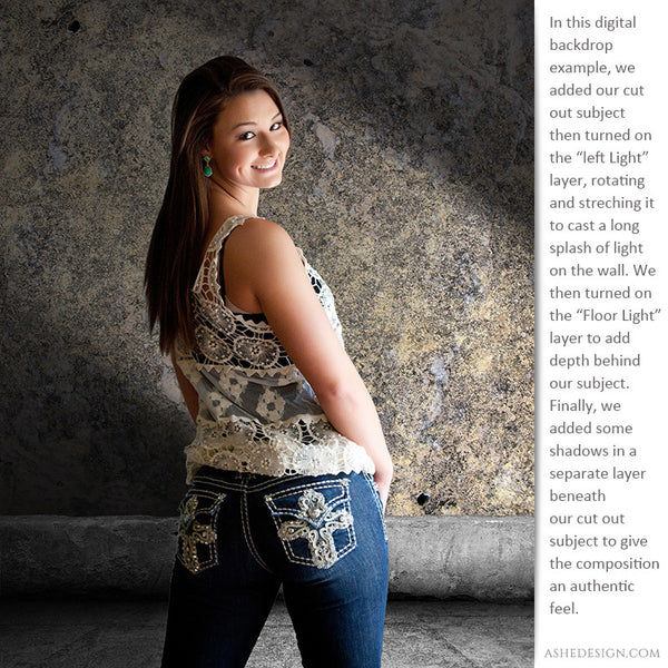 Digital Props 16x20 Backdrops | Brick And Rock ex1