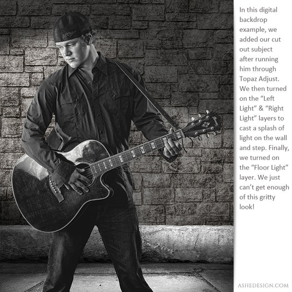 Digital Props 16x20 Backdrops | Brick And Rock ex3