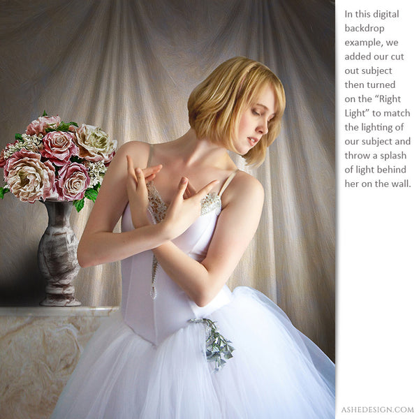 Digital Props 16x20 Backdrop1 | Floral Impression