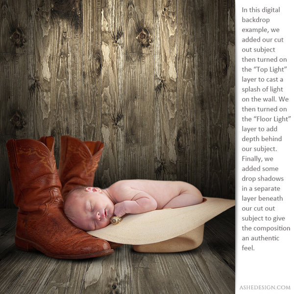 Digital Props 16x20 Backdrops | Wooden ex1