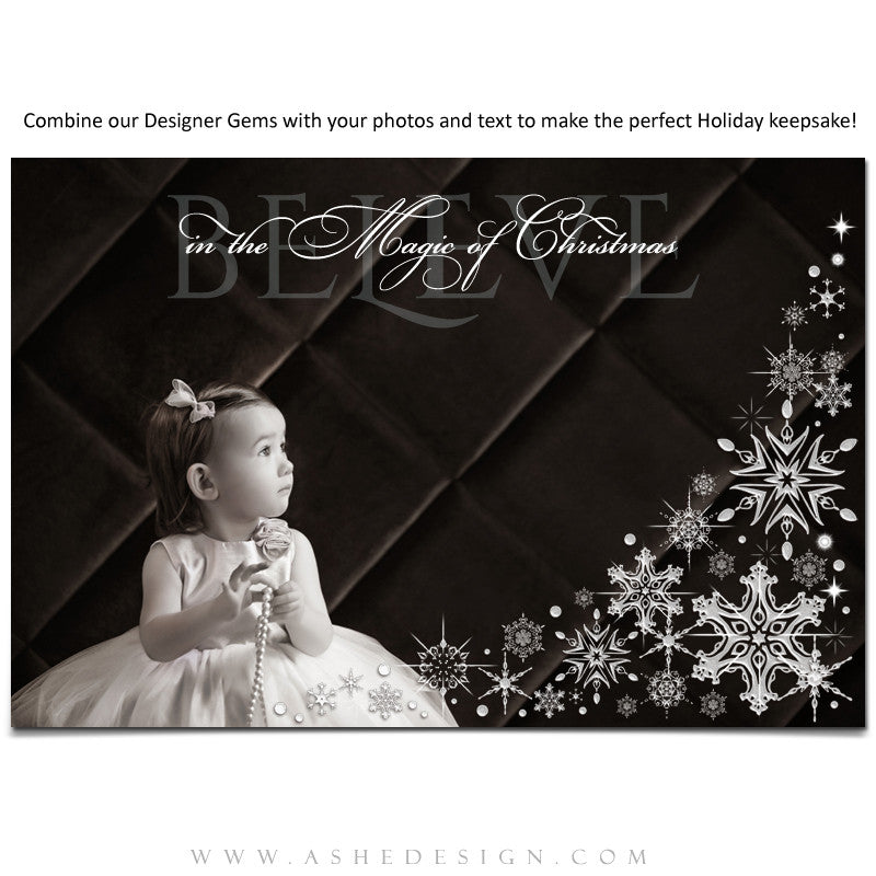 Designer Gems - Sparkling Snowflake Clusters