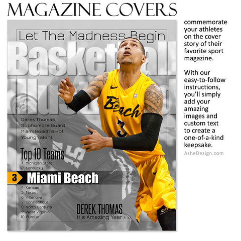 Sports Magazine Cover 8x10 | Illustrated bkb