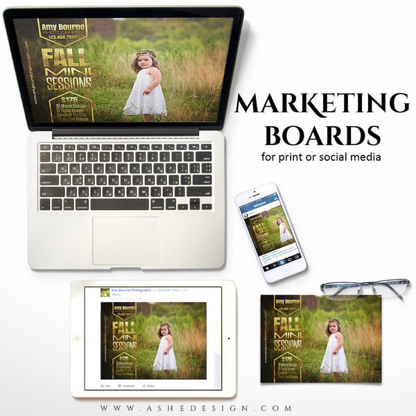 Marketing Board 5x7 Flat | Fall Foil