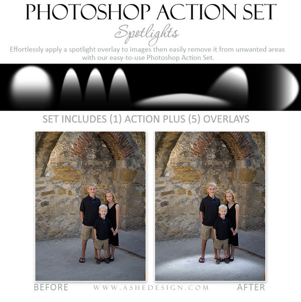 Photoshop Action - Overlays | Spotlights2