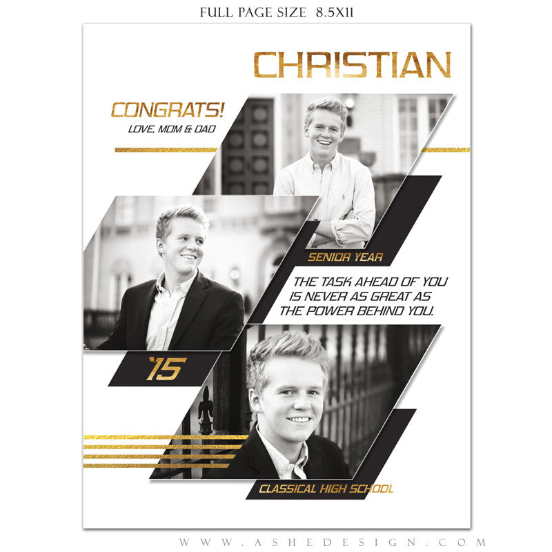 Yearbook Ad full pg | Geometric