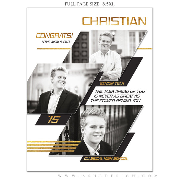 Yearbook Ad full pg | Geometric