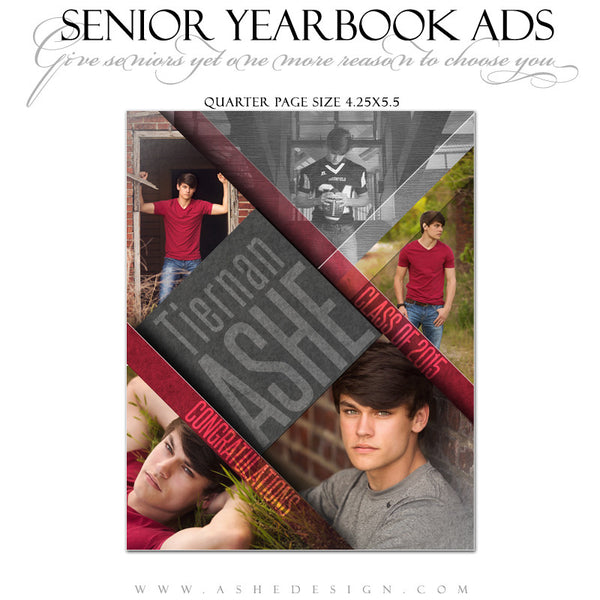 Yearbook Ad qtr | Angled