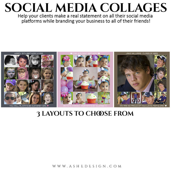 Social Media Collage Set | Simply Squared