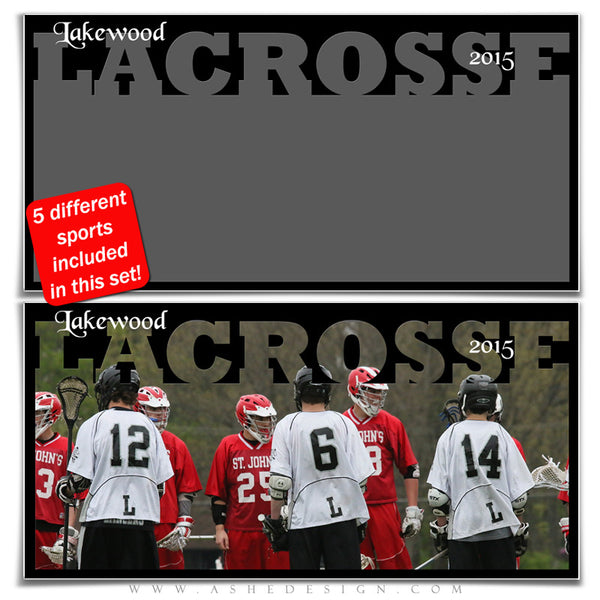 Sports Photo Collage Set 10x20 | Spring Sports lacrosse