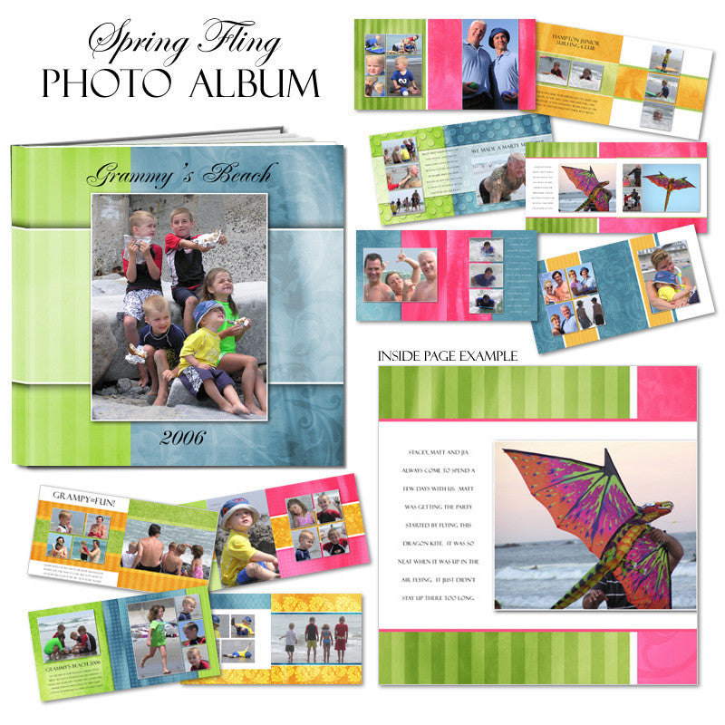 Ashe Design | Photo Book Template 12x12 | Spring Fling