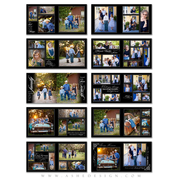 Classic Black 10x10 Photo Book 20 pages web display