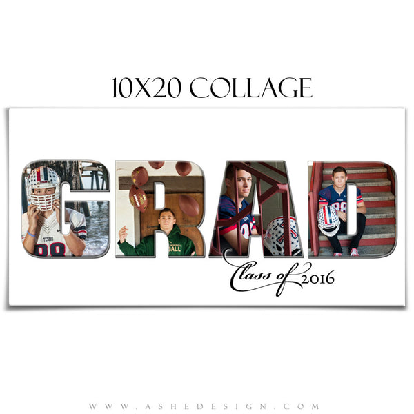 Word Art Collage 20x10 | Grad