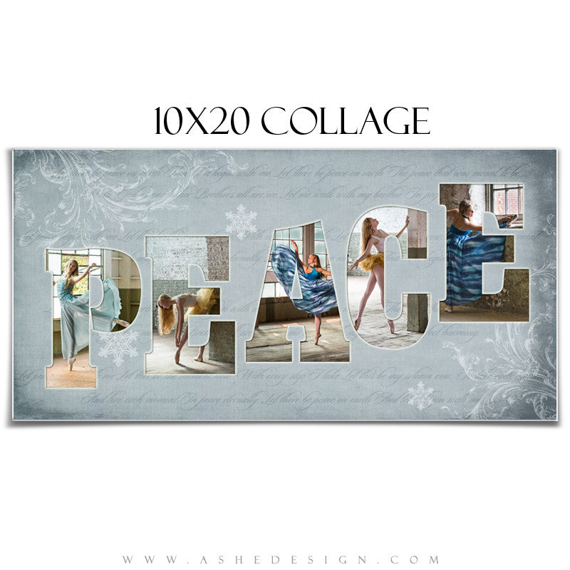 Peace Word Collage 10x20 web display